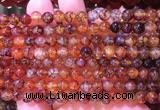 AGBS330 15 inches 6mm round coffee dragon veins agate beads wholesale