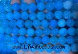 AGBS351 15 inches 10mm round blue dragon veins agate beads wholesale