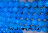 AGBS352 15 inches 12mm round blue dragon veins agate beads wholesale