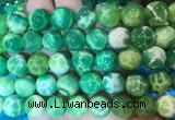 AGBS376 15 inches 12mm round green dragon veins agate beads wholesale