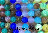 AGBS407 15 inches 12mm round colorful agate beads wholesale