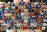 AGBS418 15 inches 6mm faceted round sugar heart agate beads wholesale