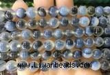 AGBS428 15 inches 8mm faceted round sugar heart agate beads wholesale