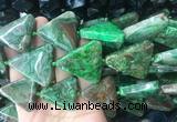 AGBS447 15 inches 32*35mm - 38*40mm triangle crazy lace agate beads wholesale