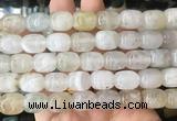 AGBS452 15 inches 12*14mm drum agate gemstone beads wholesale