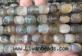 AGBS453 15 inches 12*14mm drum agate gemstone beads wholesale