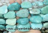 AMBS18 15 inches 18*25mm - 22*30mm faceted freeform amazonite beads
