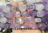 ANBS04 15 inches 13*18mm - 15*20mm faceted nuggets ametrine beads