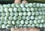 ASBS11 15 inches 10mm round green angelite gemstone beads wholesale
