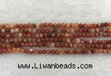 CAA1900 15.5 inches 4mm round banded agate gemstone beads