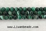 CAA2015 15.5 inches 14mm round banded agate gemstone beads