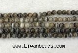 CAA2317 15.5 inches 8mm round banded agate gemstone beads