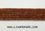 CAA5442 15.5 inches 6*8mm faceted rondelle agate gemstone beads