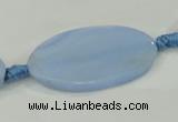CAA743 15.5 inches 21*40mm oval blue lace agate beads wholesale