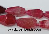 CAG5574 15 inches 13*18mm - 15*28mm faceted nuggets agate beads