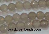CAG6536 15.5 inches 6mm faceted round Brazilian grey agate beads