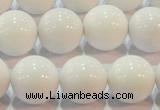 CAG7182 15.5 inches 14mm round white agate gemstone beads