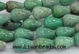 CAG7897 15.5 inches 10*14mm teardrop grass agate beads wholesale