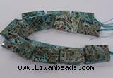 CAG9697 15.5 inches 30*45mm - 35*50mm rectangle ocean agate beads
