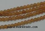 CAJ350 15.5 inches 4mm round red aventurine beads wholesale