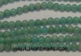 CAM801 15.5 inches 4mm round Brazilian amazonite beads wholesale
