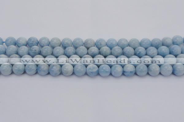 CAQ512 15.5 inches 10mm round A+ grade natural aquamarine beads