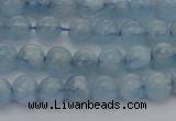 CAQ518 15.5 inches 6mm round AA grade natural aquamarine beads