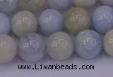 CAQ783 15.5 inches 10mm round natural aquamarine beads