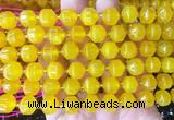 CCBS157 15 inches 10mm faceted prism agate beads wholesale