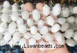 CBBS215 Top drilled 7*16mm - 11*25mm hexahedral prism moonstone beads wholesale