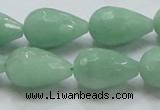 CBJ23 15.5 inches 13*22mm faceted teardrop jade beads wholesale