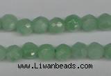 CBJ46 15.5 inches 4mm faceted round jade beads wholesale