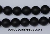 CBS04 15.5 inches 10mm round black stone beads wholesale