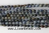 CCB806 15.5 inches 4*6mm rice dumortierite gemstone beads wholesale