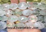 CCBS01 15 inches 12*16mm - 13*18mm faceted nuggets green crystal beads