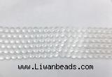CCBS02 15 inches 4mm faceted round white crystal beads wholesale
