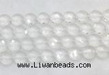 CCBS23 15 inches 16mm faceted coin white crystal beads wholesale