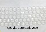 CCBS27 15 inches 12mm faceted heart white crystal beads wholesale