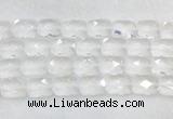 CCBS36 15 inches 13*18mm faceted rectangle white crystal beads wholesale