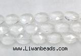 CCBS43 15 inches 15*20mm faceted oval white crystal beads wholesale