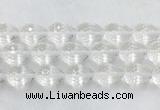 CCBS49 15 inches 15*20mm faceted teardrop white crystal beads wholesale