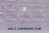 CCC622 15.5 inches 8mm faceted round natural white crystal beads