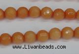 CCN1822 15 inches 8mm faceted round candy jade beads wholesale