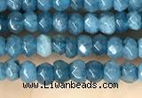 CCN5113 15 inches 3*4mm faceted rondelle candy jade beads
