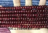 CCN5145 15 inches 5*8mm faceted rondelle candy jade beads