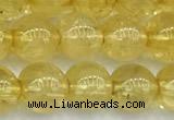 CCR400 15 inches 8mm round citrine beads, 2mm hole