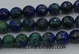 CCS531 15.5 inches 6mm faceted round dyed chrysocolla beads