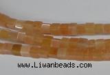CCU08 15.5 inches 4*4mm cube pink aventurine beads wholesale