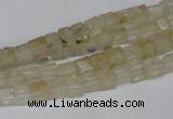 CCU30 15.5 inches 5*5mm cube yellow watermelon beads wholesale