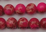 CDE2015 15.5 inches 12mm round dyed sea sediment jasper beads